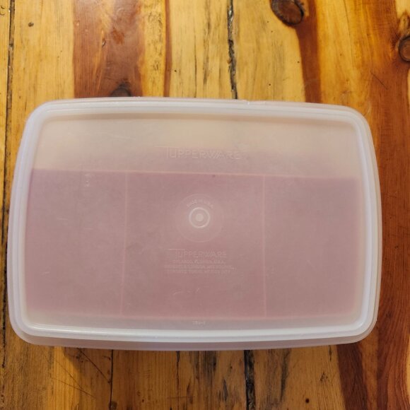 Vintage Tupperware Red Stow-N-Go Tote Box Craft Sewing Beads Tackle 767 768 769 - Picture 8 of 11